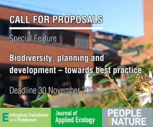 Call for proposals: Biodiversity, planning and development SF